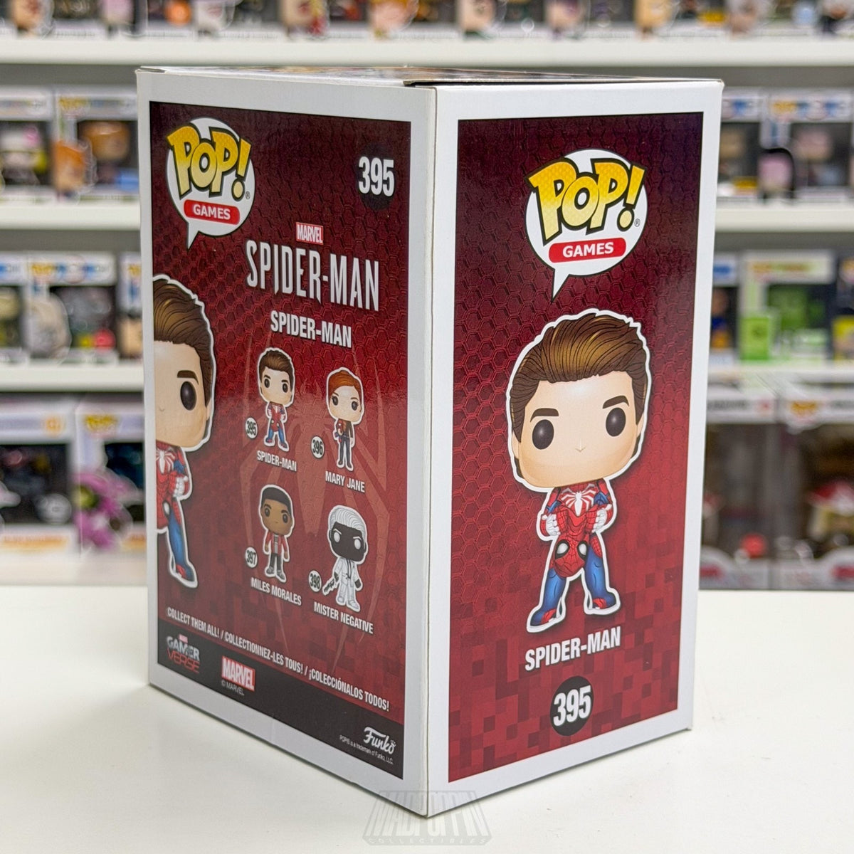 Funko Pop Marvel GamerVerse Spider-Man Peter Parker Unmasked 395 Vinyl Figure