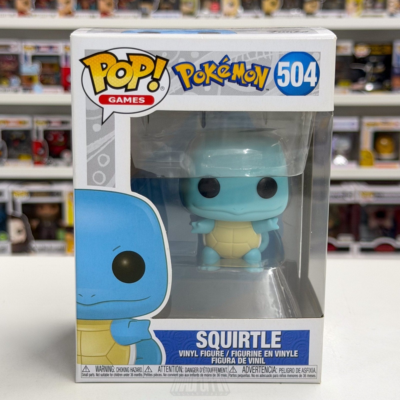 Funko Pop Games Pokemon Squirtle 504 TCG Gen 1 Water Turtle Japan Vinyl Figure