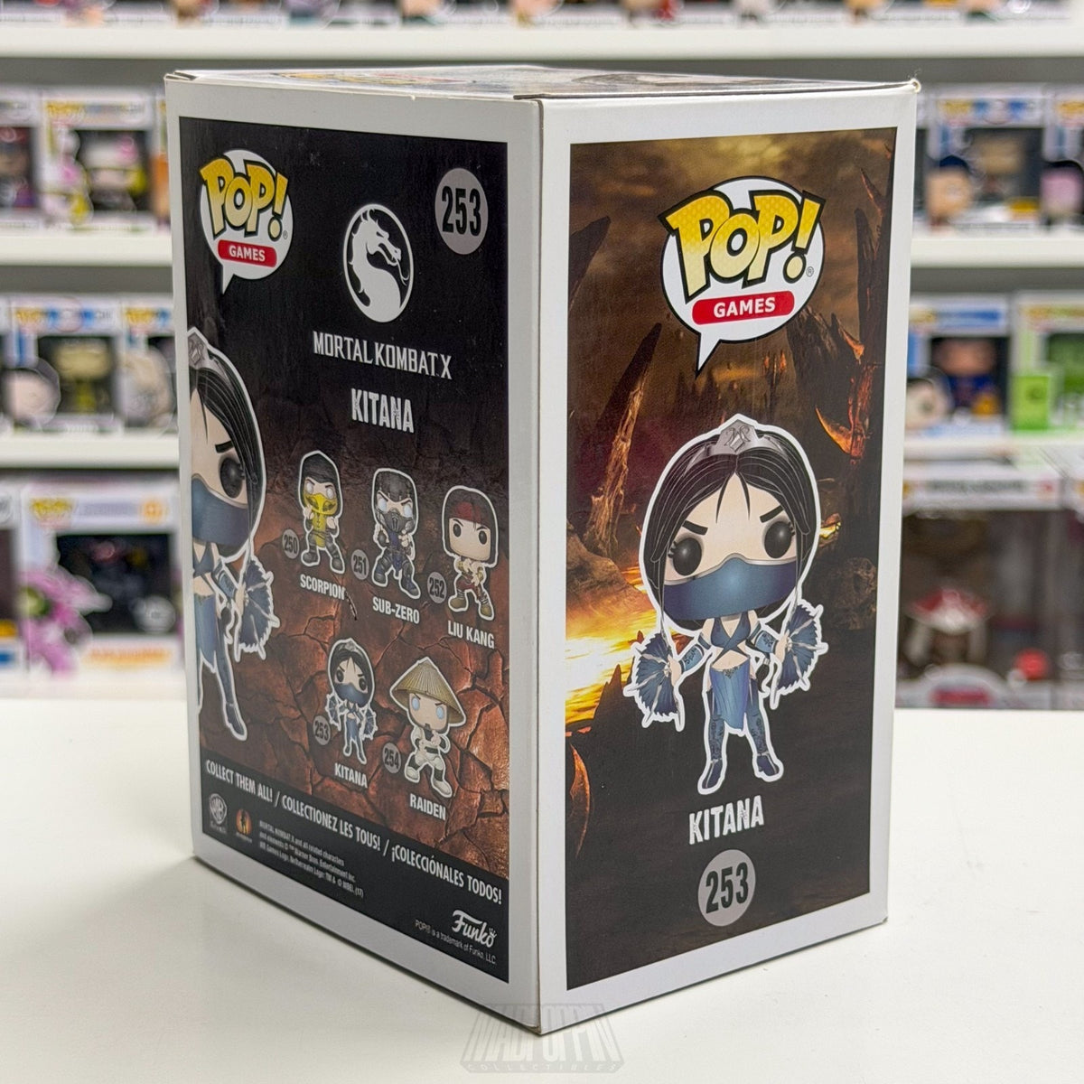 Funko Pop Games Mortal Kombat X Princess Kitana 253 Fighting Toy Vinyl Figure