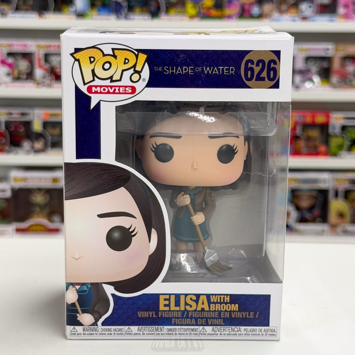 Funko Pop Movies Shape of Water Elisa w/Broom 626 Dark Fantasy Toy Vinyl Figure
