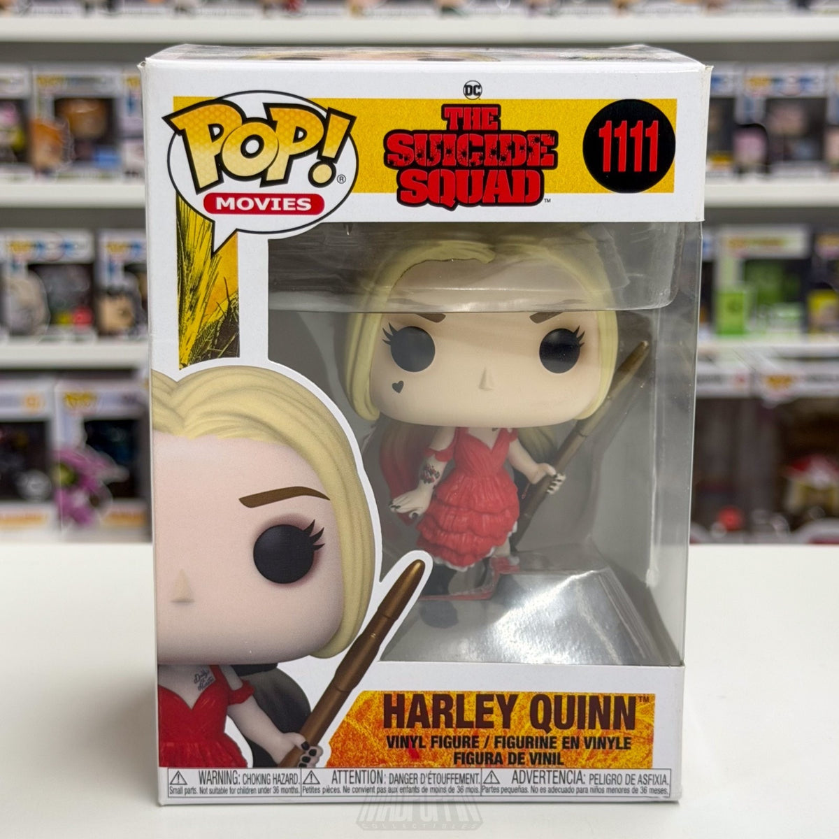Funko Pop Movies Suicide Squad Harley Quinn Red Ripped Dress 1111 Vinyl Figure