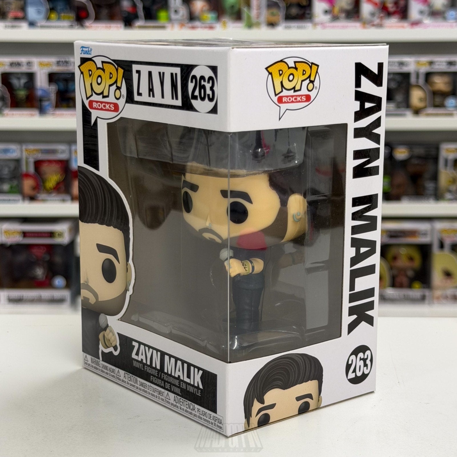 Funko Pop Rocks Zayn Malik 263 Music Singer R&B One Direction Band Vinyl Figure