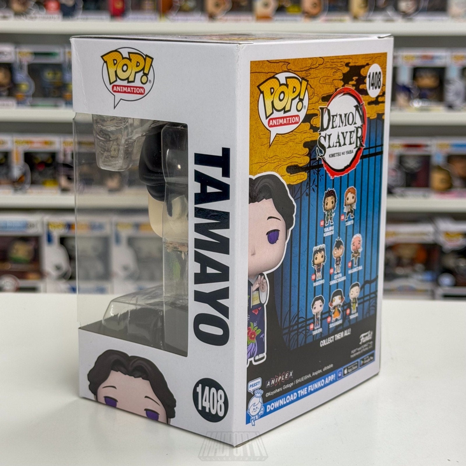 Funko Pop Anime Demon Slayer Tamayo 1408 Japanese Manga Dark Fantasy Toy Figure