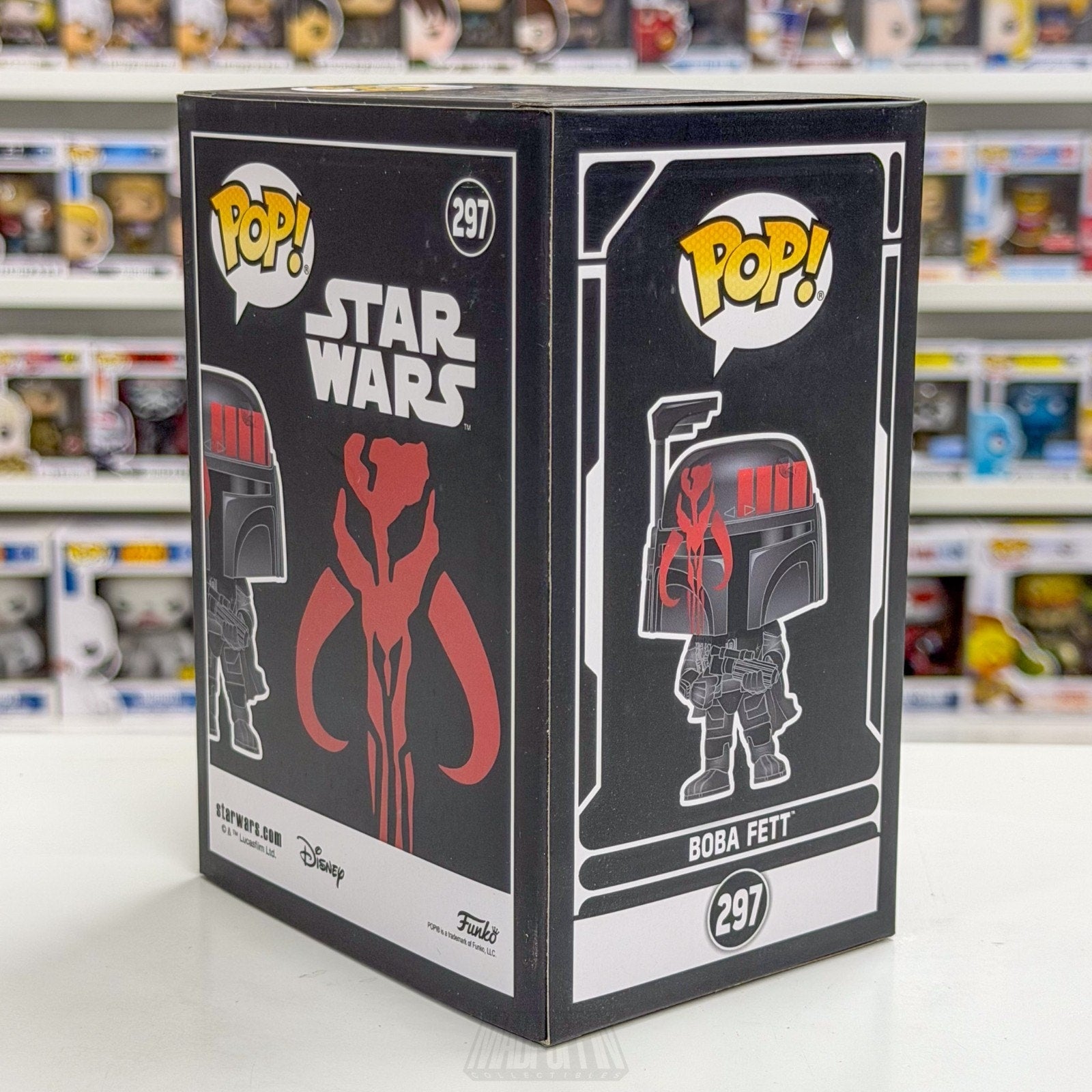Funko Pop Star Wars Boba Fett Futura Black ECCC 297 Bounty Hunter Vinyl Figure