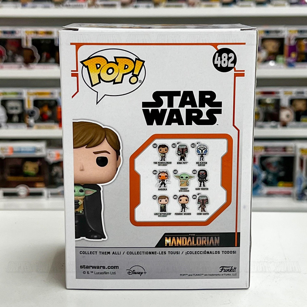 Funko Pop! Star Wars 482 Luke Skywalker with Grogu Mandalorian Figure Bobblehead