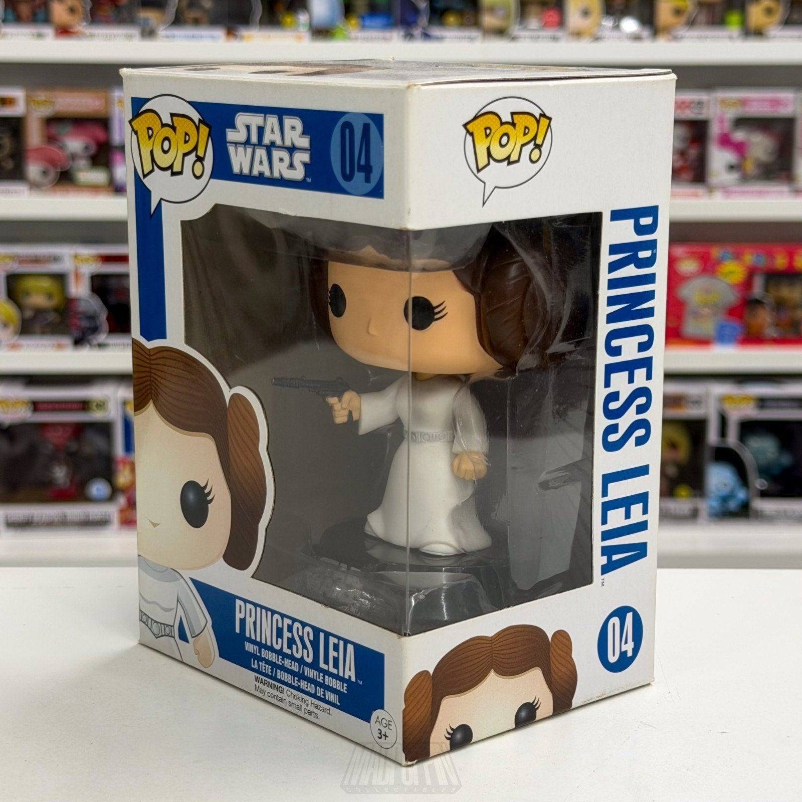 Funko Pop Star Wars Princess Leia 2015 Blue Box 04 Jedi Force Toy Vinyl Figure