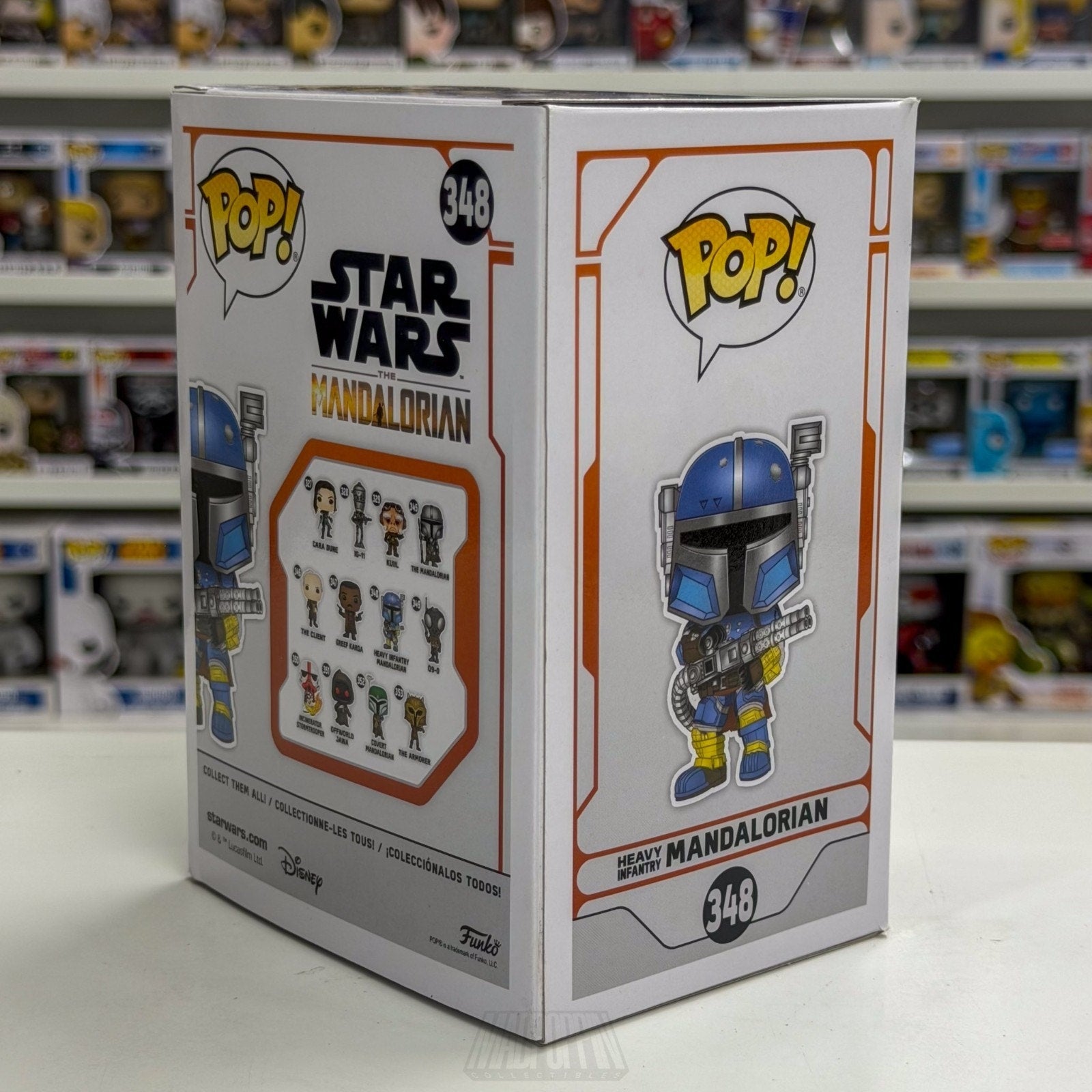 Funko Pop Star Wars Heavy Infantry Mandalorian 348 Beskar Armor Toy Vinyl Figure