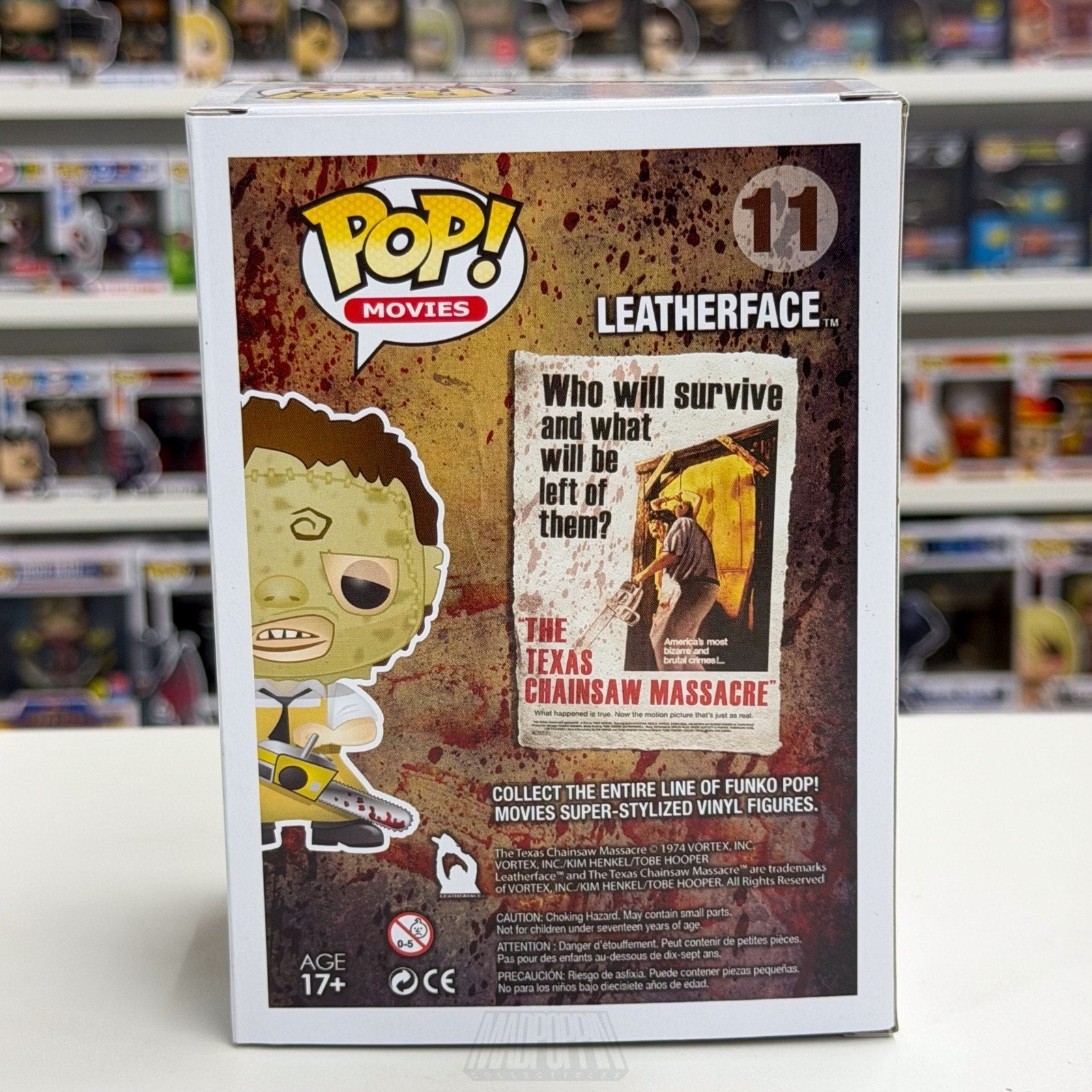Funko Pop Movies Texas Chainsaw Massacre Leatherface 11 Horror Toy Vinyl Figure