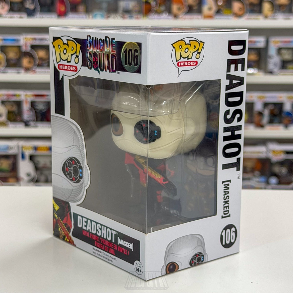 Funko Pop DC Heroes Suicide Squad Deadshot Masked 106 Mercenary Toy Vinyl Figure