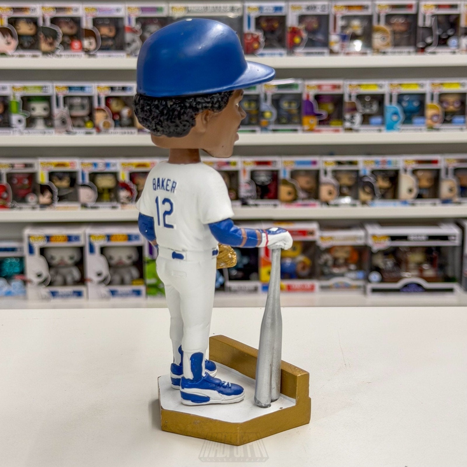 Legends of Los Angeles Dodgers Dusty Baker Bobblehead Gold Baseball MLB Figure