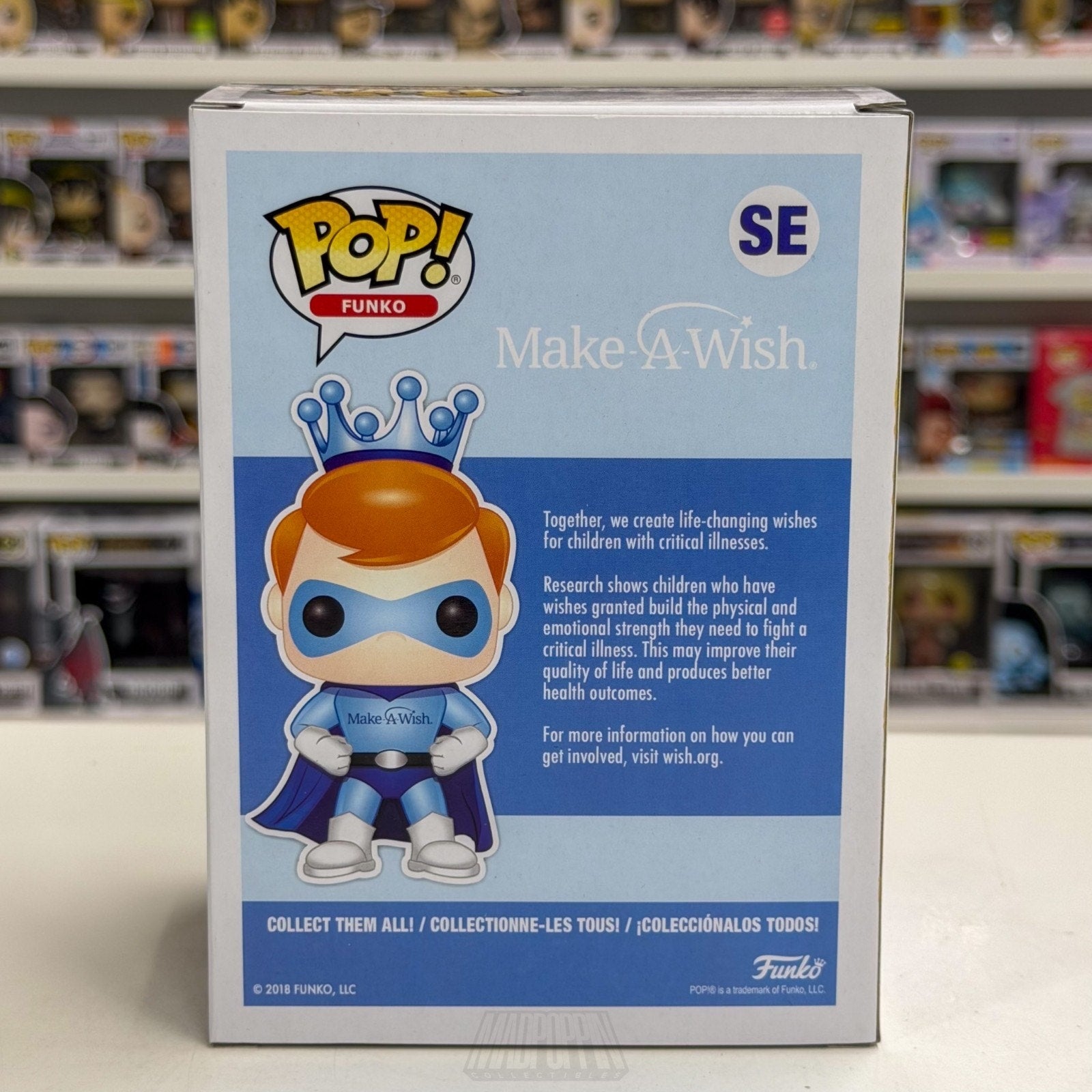 Funko Pop Make a Wish Freddy Funko Superhero Metallic 5000 PCS SE Vinyl Figure
