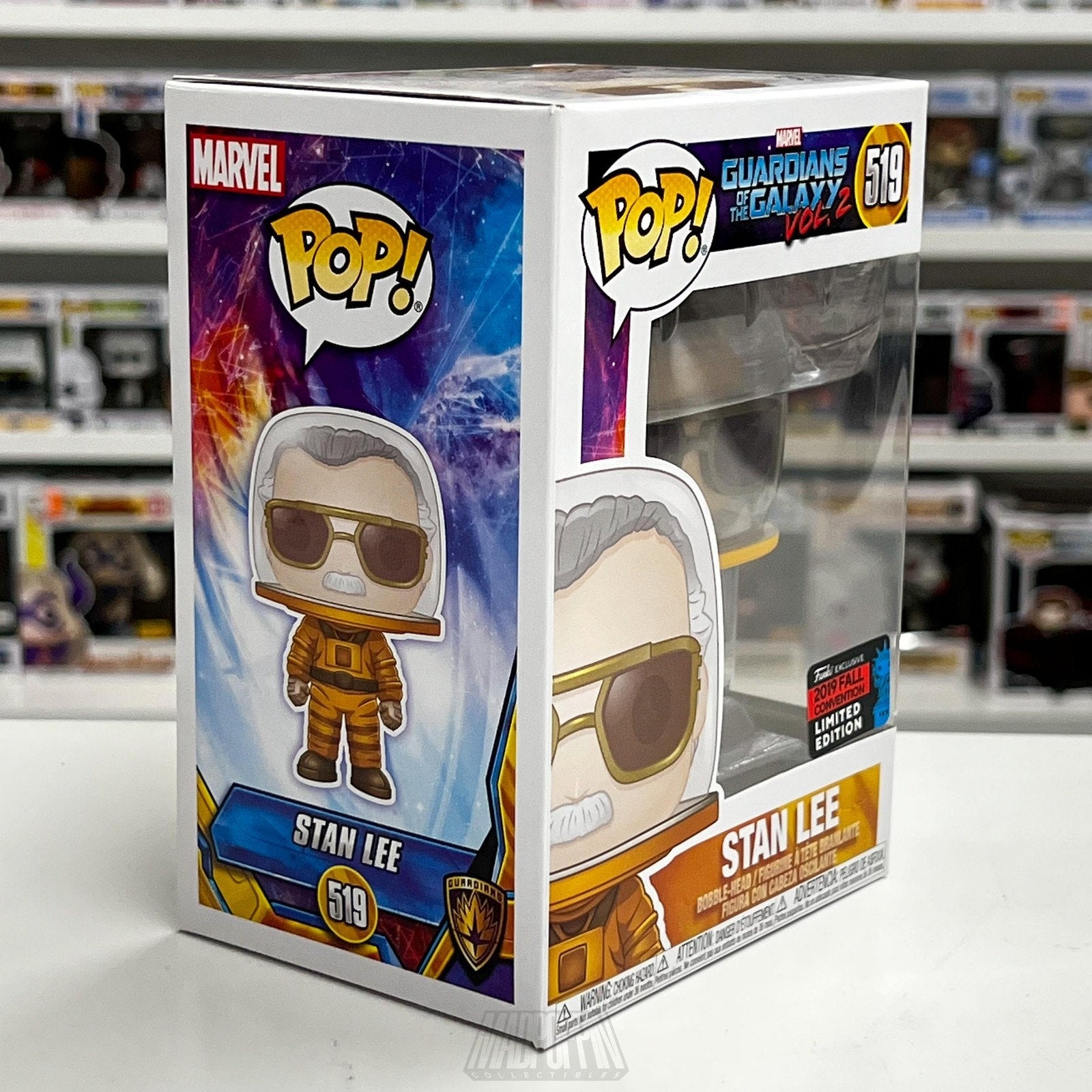 Funko Pop Marvel Guardians of the Galaxy Vol 2 Stan Lee NYCC 519 Vinyl Figure