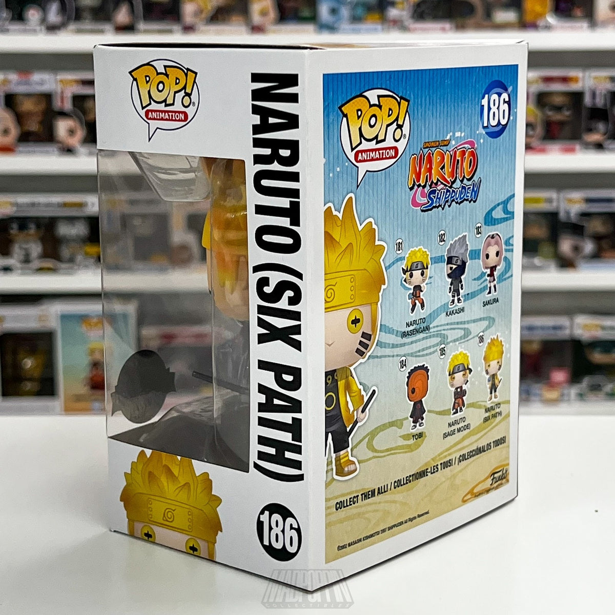 Funko Pop Anime Naruto Six Path Special Edition 186 Shippuden Manga Vinyl Figure