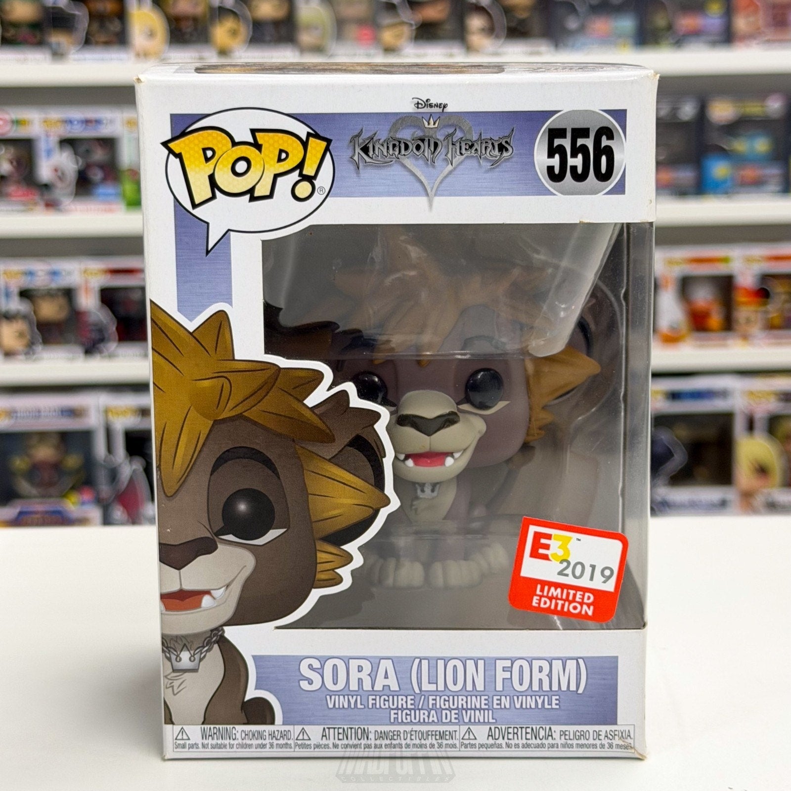 Funko Pop Games Disney Kingdom Hearts III Sora Lion 556 E3 Expo 556 Vinyl Figure