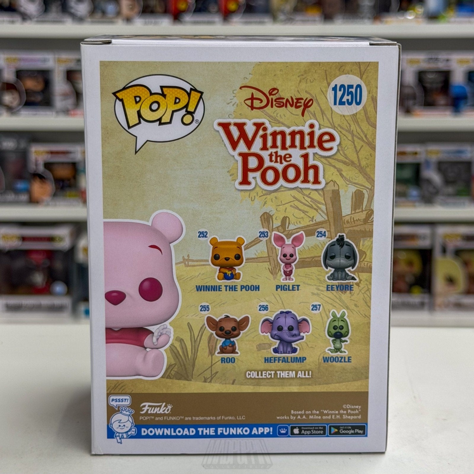 Funko Pop Disney Winnie The Pooh Pink Flocked Hot Topic 1250 Toy Vinyl Figure