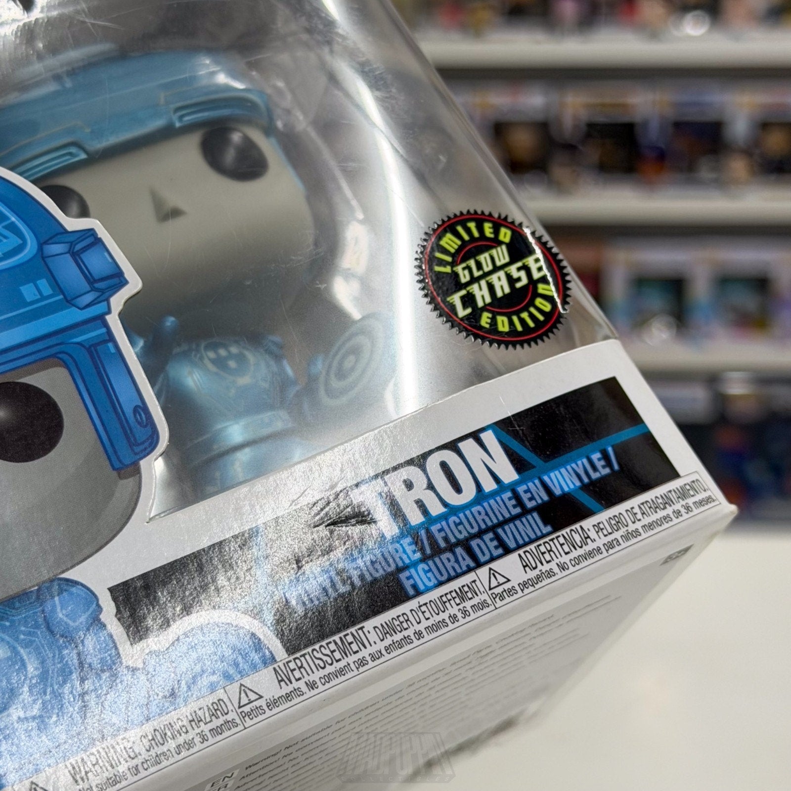 Funko Pop Disney Tron Metallic Glow Chase 489 Sci-Fi Video Game Toy Vinyl Figure
