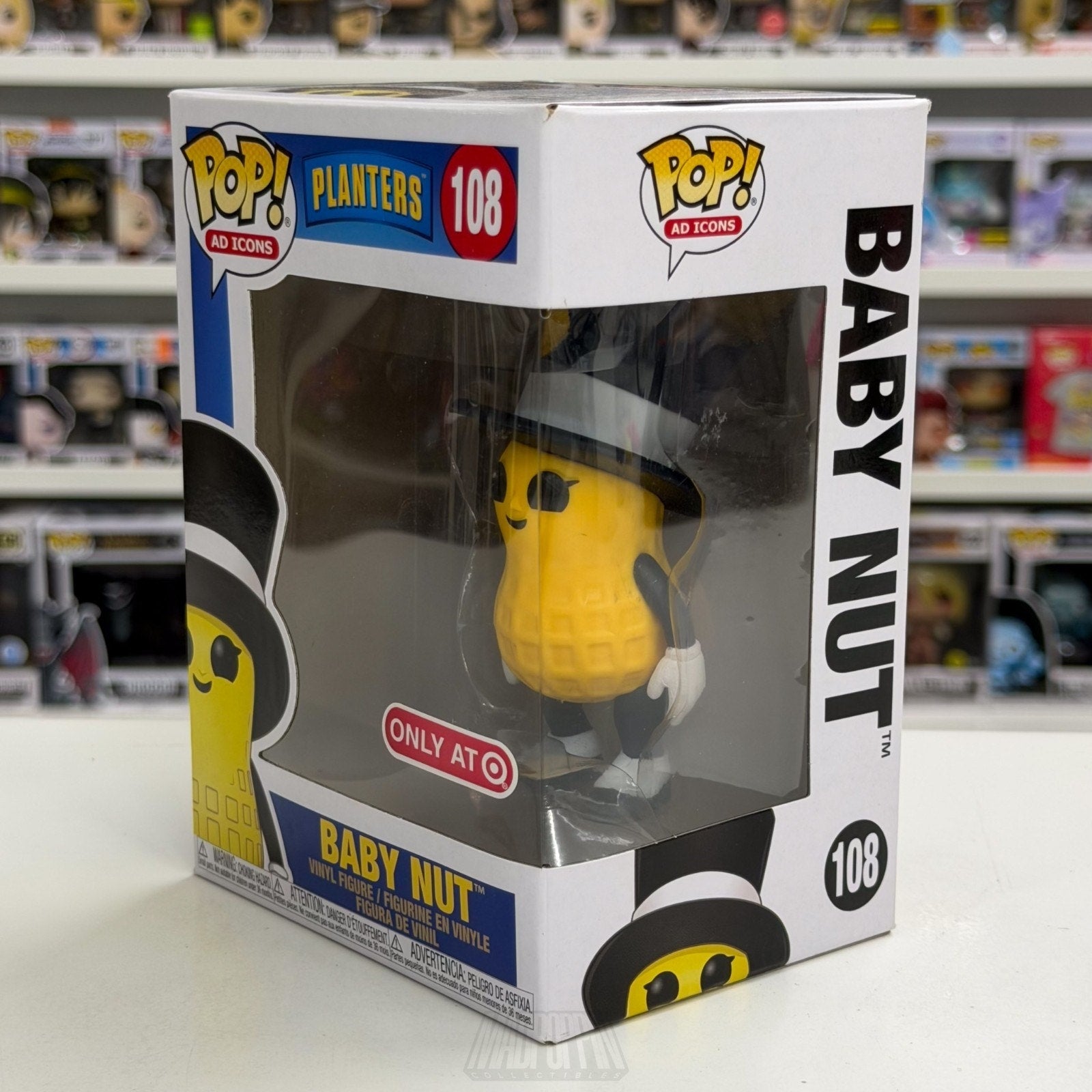 Funko Pop Ad Icons Planters Baby Nut Target 108 Logo Mascot Toy Vinyl Figure