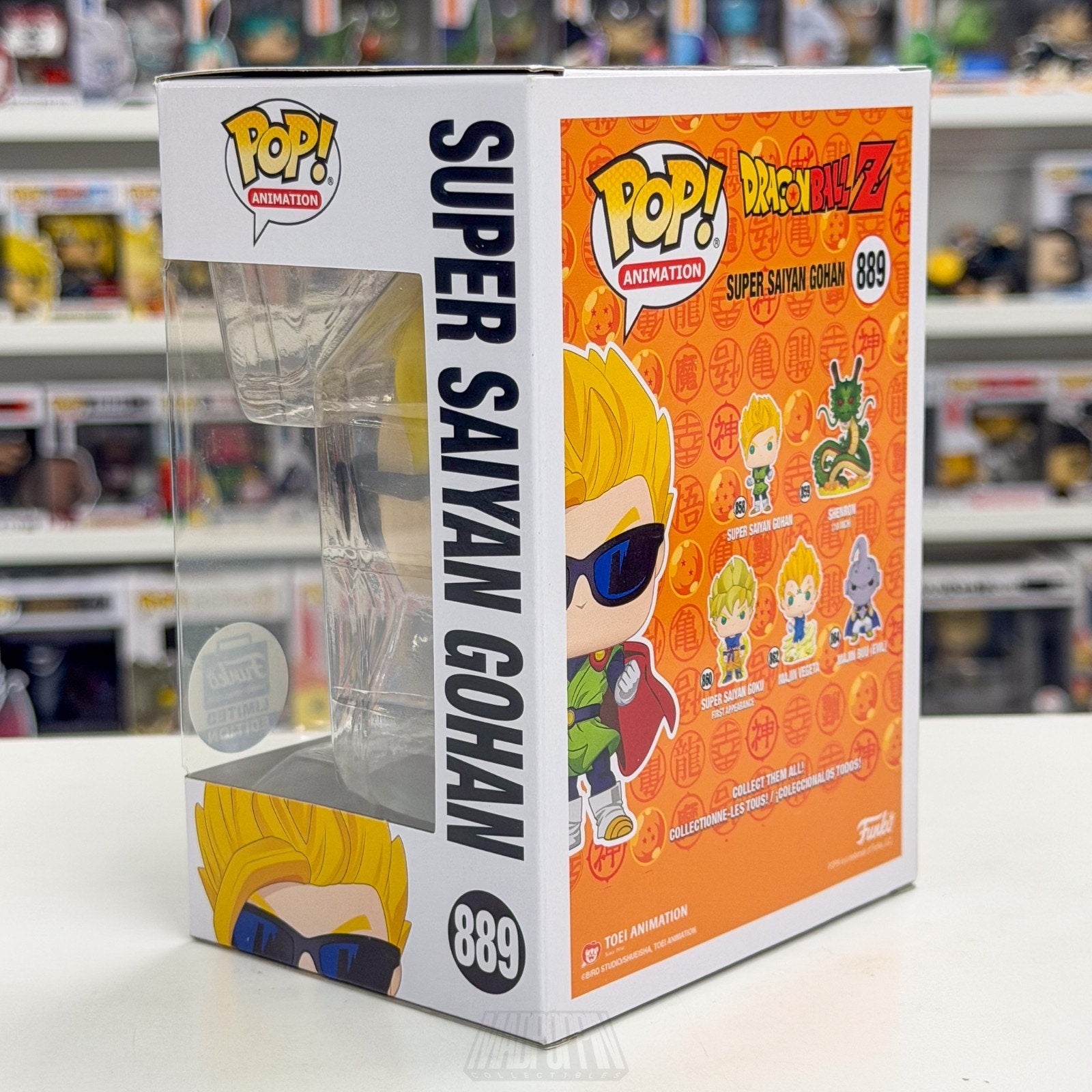 Funko Pop Anime Dragon Ball Z Super Saiyan Gohan Sunglasses 889 Toy Vinyl Figure