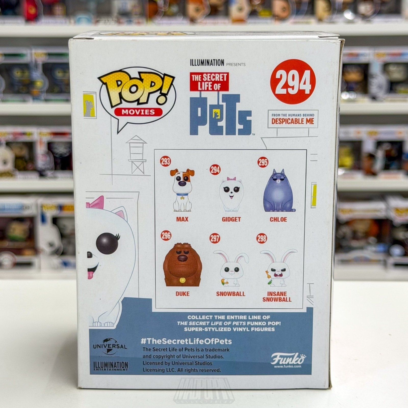 Funko Pop Movies Secret Life of Pets Gidget 294 Animated Comedy Vinyl Figure