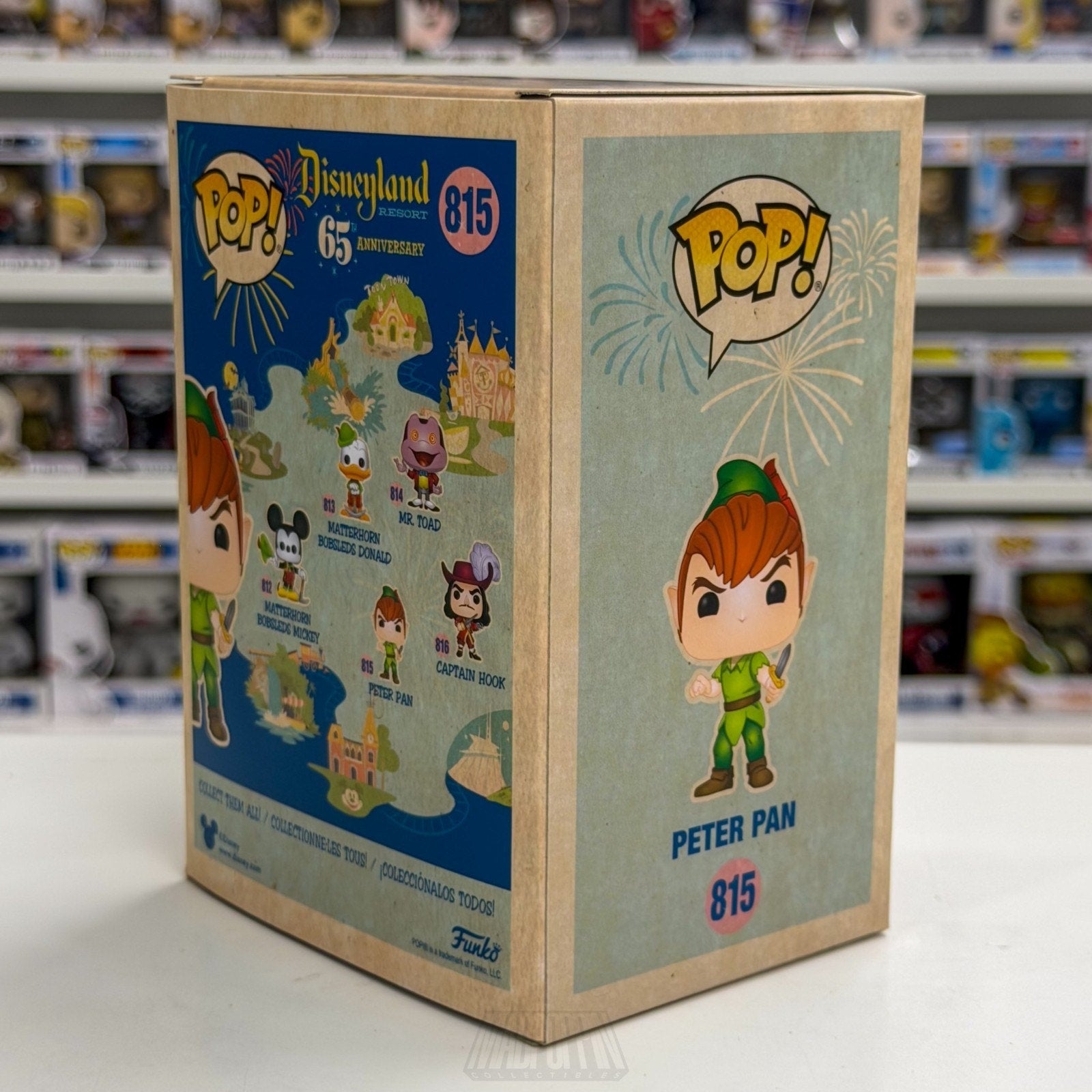 Funko Pop Disneyland 65th Anniversary Peter Pan 815 Pirates Fantasy Vinyl Figure