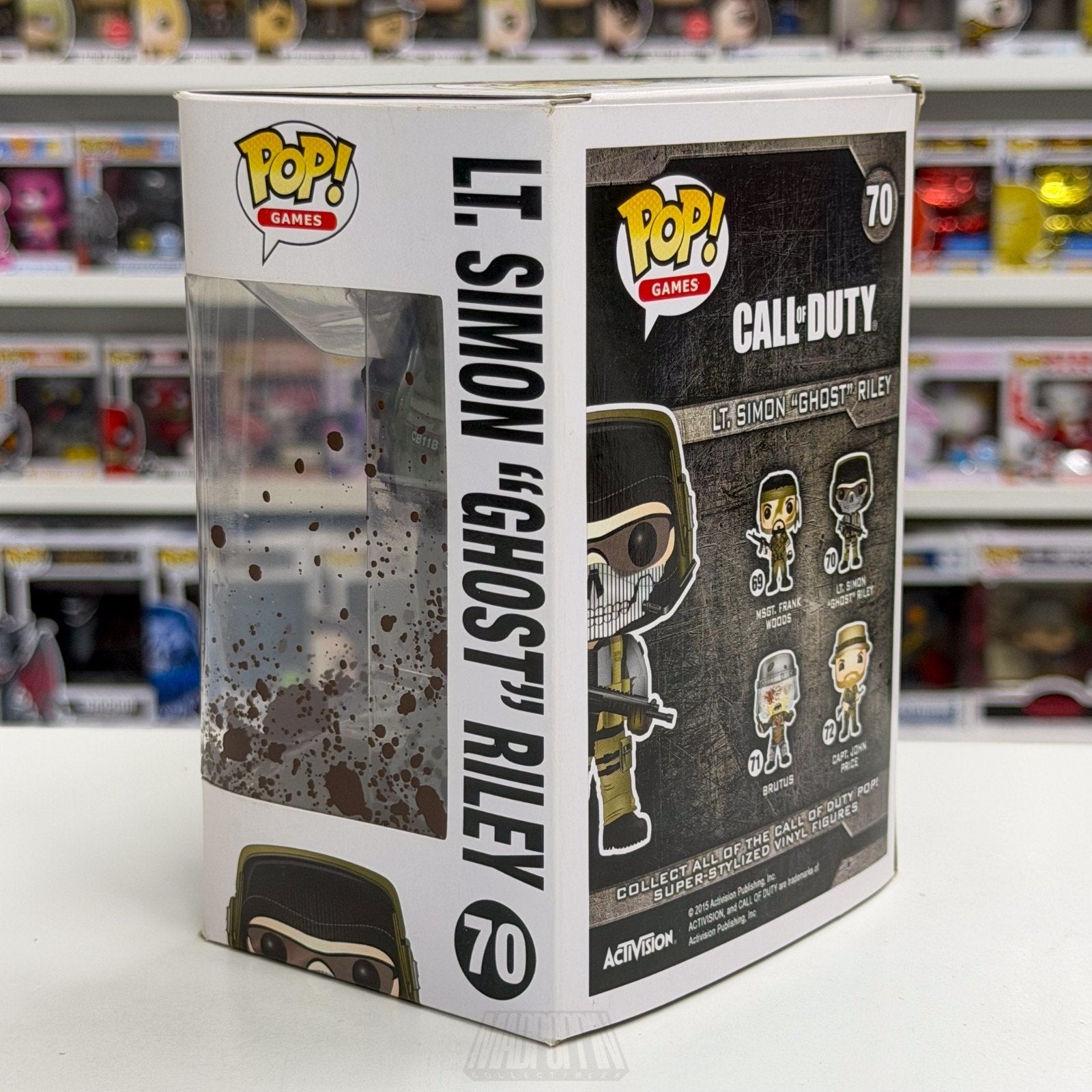 Funko Pop Games Call of Duty LT Simon Ghost Riley Muddy 70 Special Forces Figure