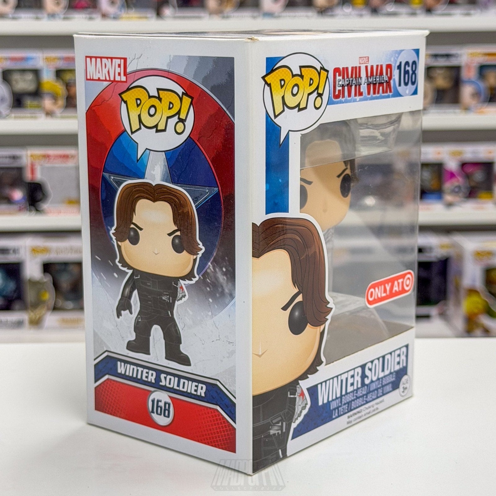 Funko Pop Marvel Civil War Winter Soldier Missing Arm Target 168 Vinyl Figure
