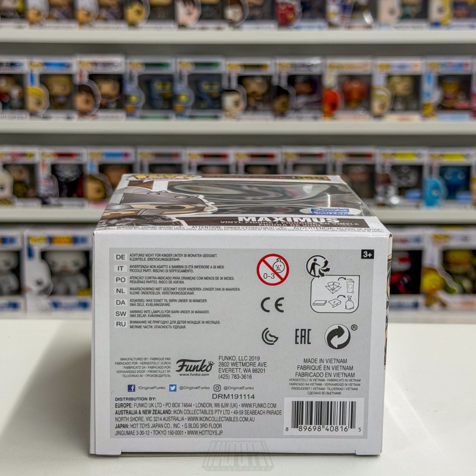 Funko Pop Movies Gladiator Maximus Full Armor Exclusive 859 Roman Vinyl Figure
