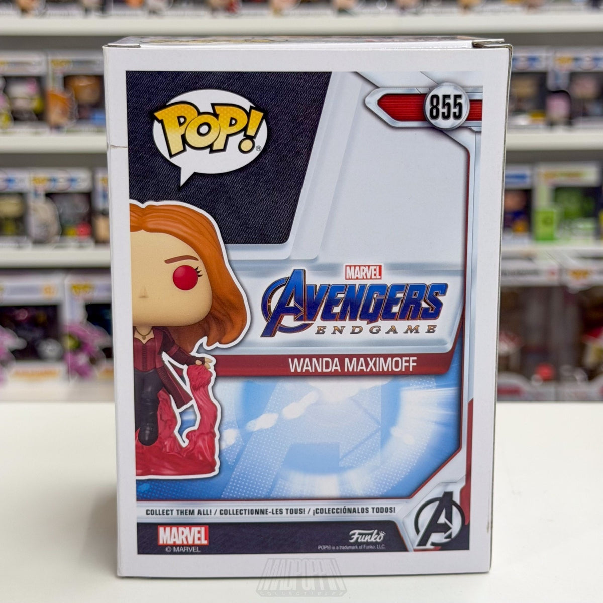 Funko Pop Marvel Avengers Endgame Wanda Maximoff Glow 855 Scarlet Witch Figure
