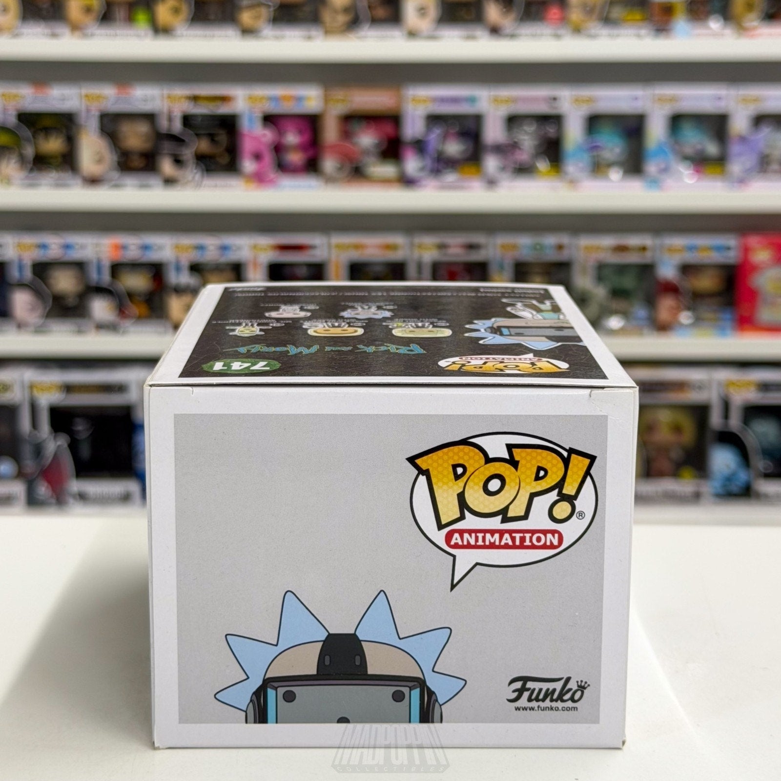 Funko Pop Animation Rick & Morty Gamer Rick GameStop 741 Cartoon Vinyl Figure