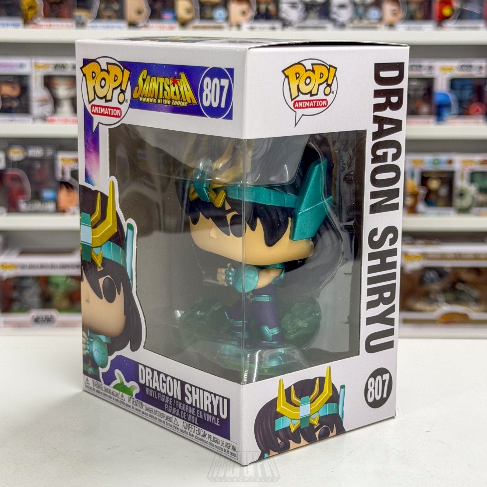 Funko Pop Anime Saint Seiya Dragon Shiryu 807 Japanese Manga Toy Vinyl Figure