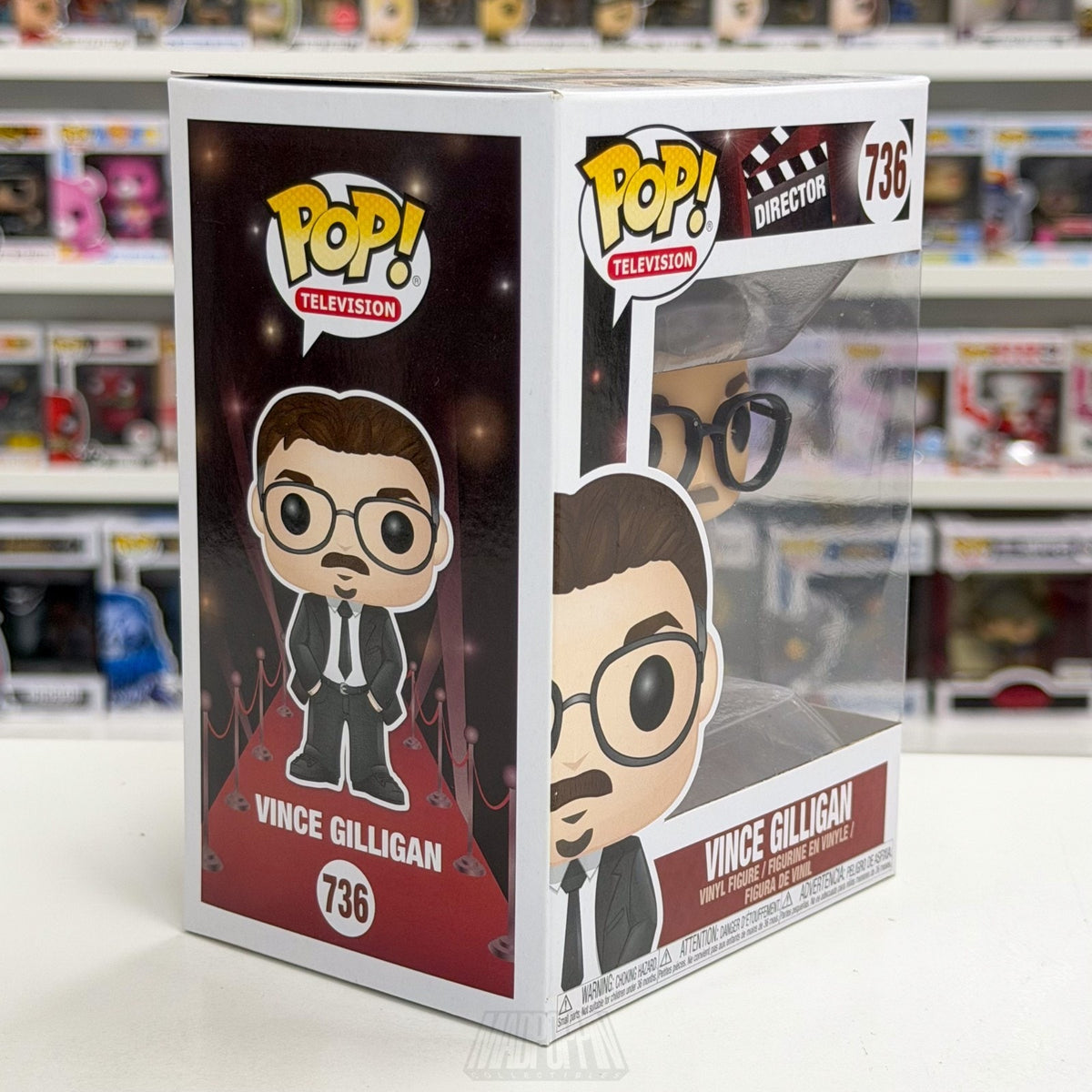 Funko Pop TV Director Vince Gilligan 736 Breaking Bad Screenwriter Vinyl Figure