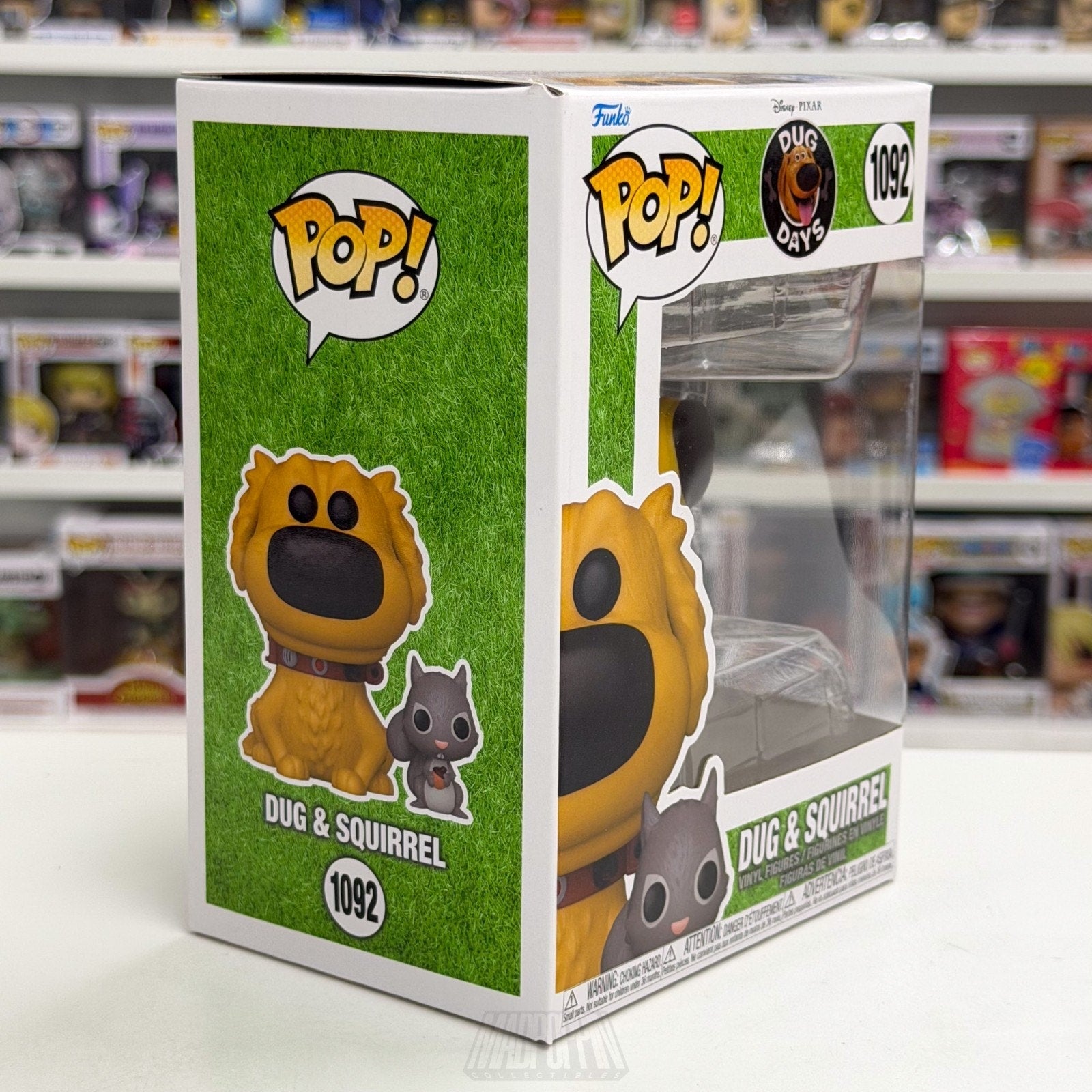 Funko Pop Disney Pixar Dug Days & Squirrel 1092 Up Dog Animation Vinyl Figure