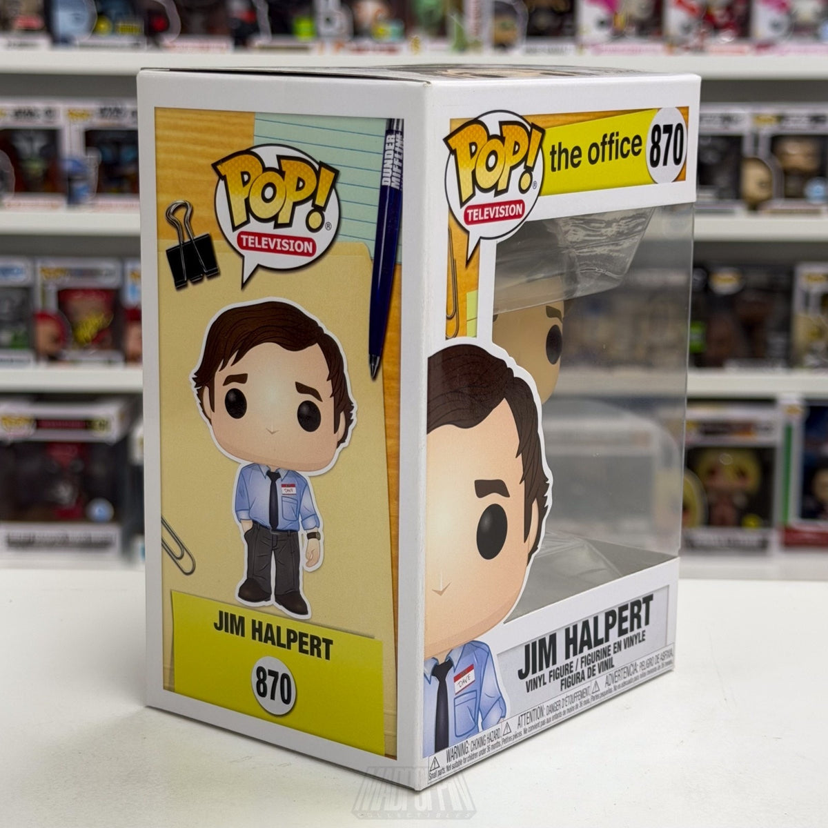 Funko Pop TV The Office Jim Halpert 870 Dunder Mifflin Salesman Toy Vinyl Figure