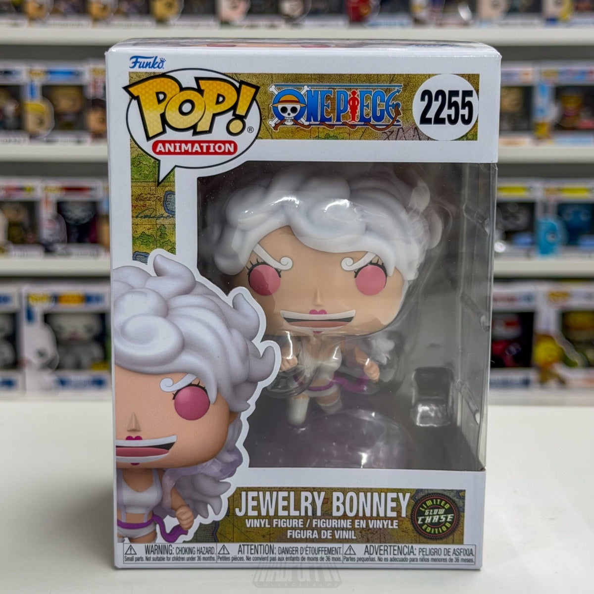 Funko Pop Anime One Piece Jewelry Bonney Nika Form Glow 2255 Manga Vinyl Figure