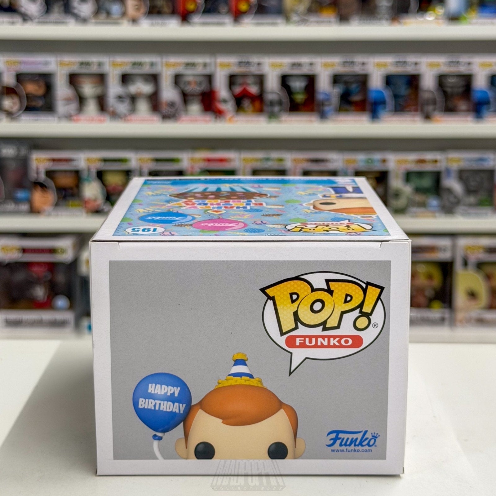 Funko Pop Birthday Freddy w/Balloon & Gift Exclusive 195 Mascot Toy Vinyl Figure