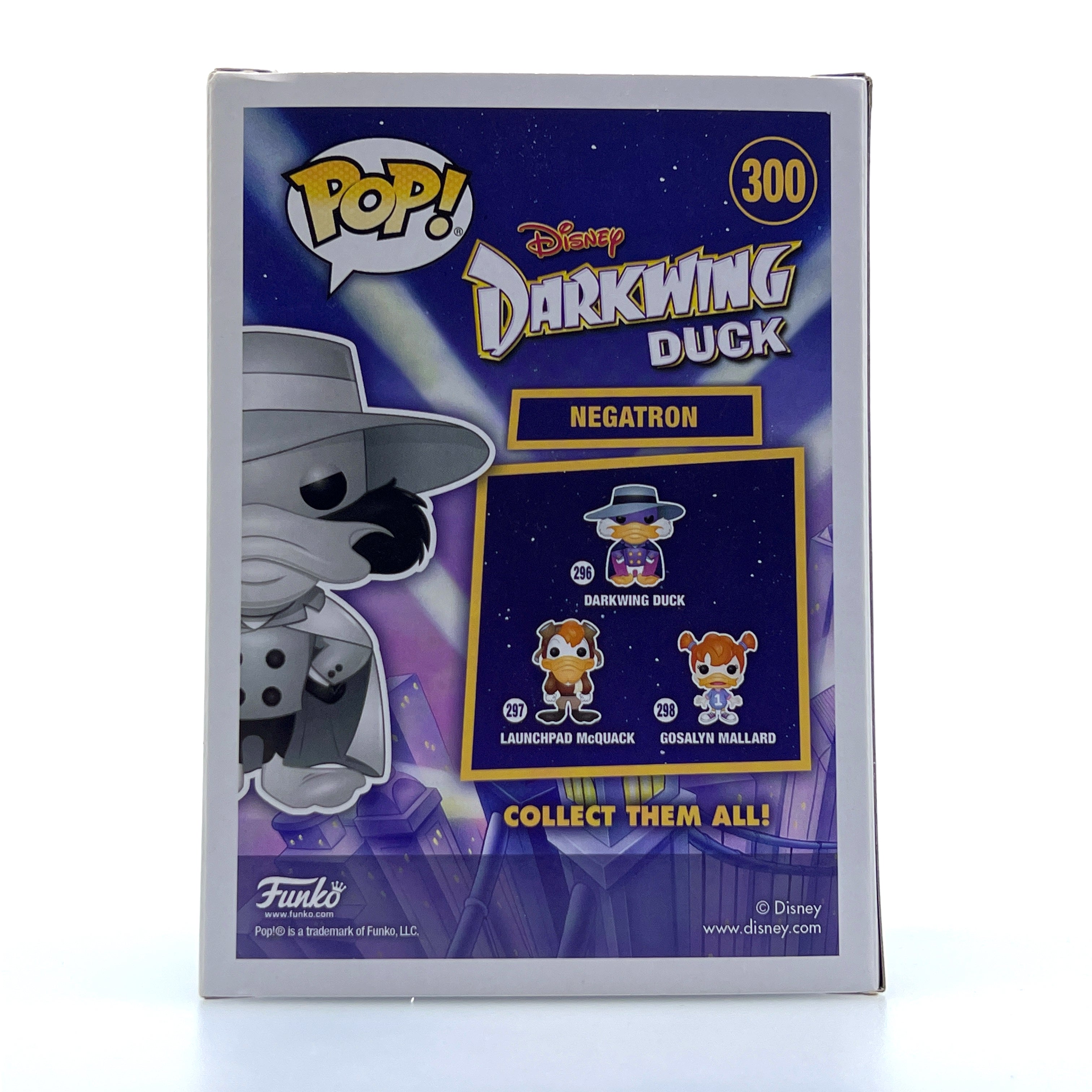 Funko Pop Disney Darkwing Duck Negatron Glow Summer Con SDCC 300