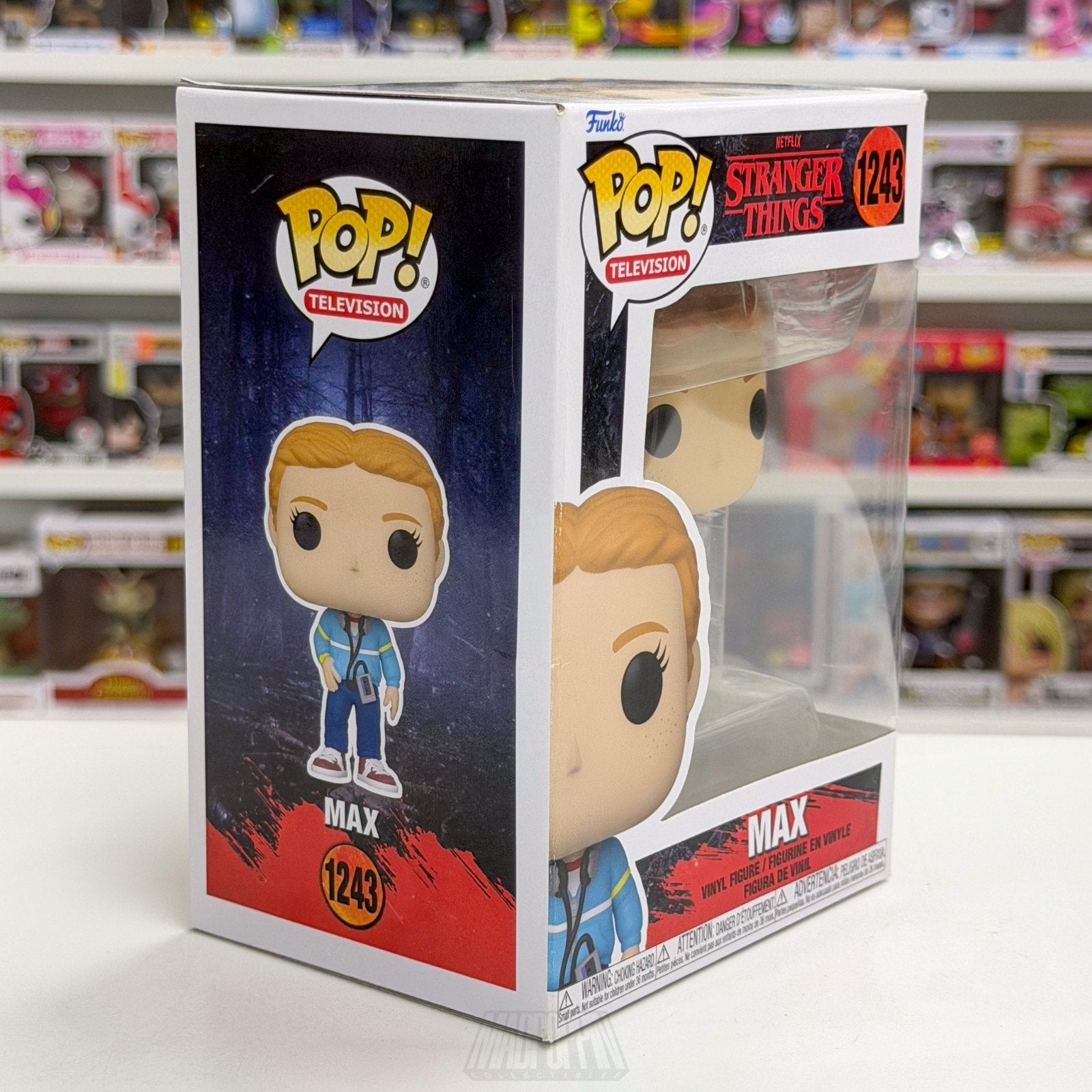 Funko Pop TV Stranger Things Max w/Walkman Mix Tape 1243 Season 4 Vinyl Figure