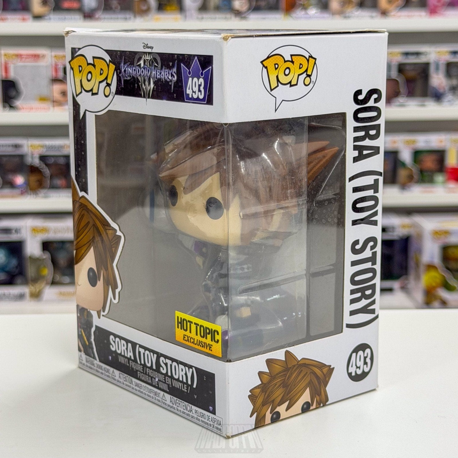 Funko Pop Disney Games Kingdom Hearts Sora Toy Story Hot Topic 493 Vinyl Figure