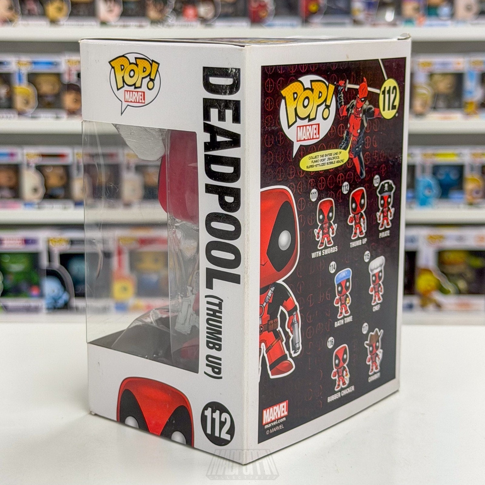 Funko Pop Marvel Deadpool Thumbs Up 112 Merc with a Mouth Assassin Vinyl Figure