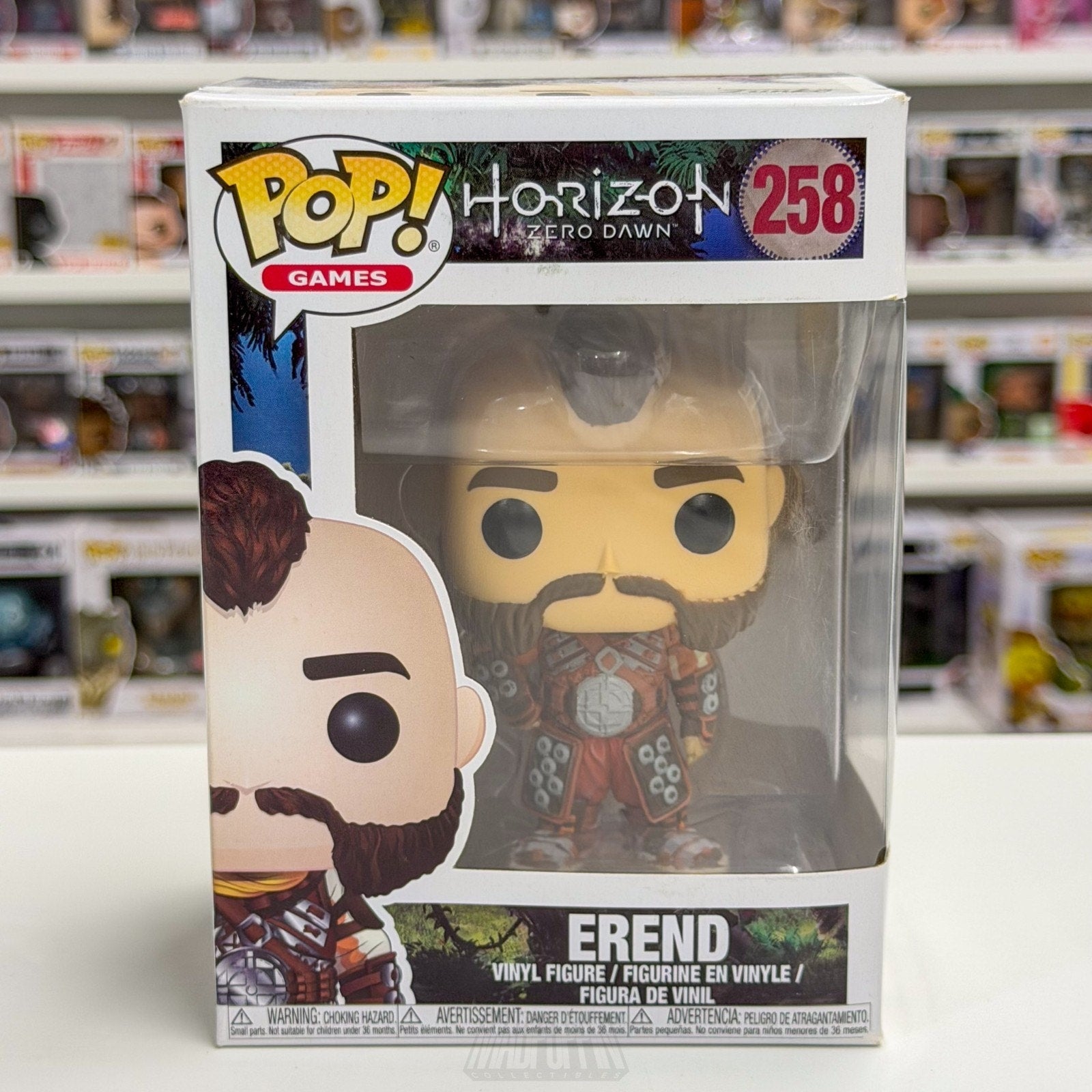 Funko Pop Video Games Horizon Zero Dawn Erend Vanguardsman 258 Toy Vinyl Figure