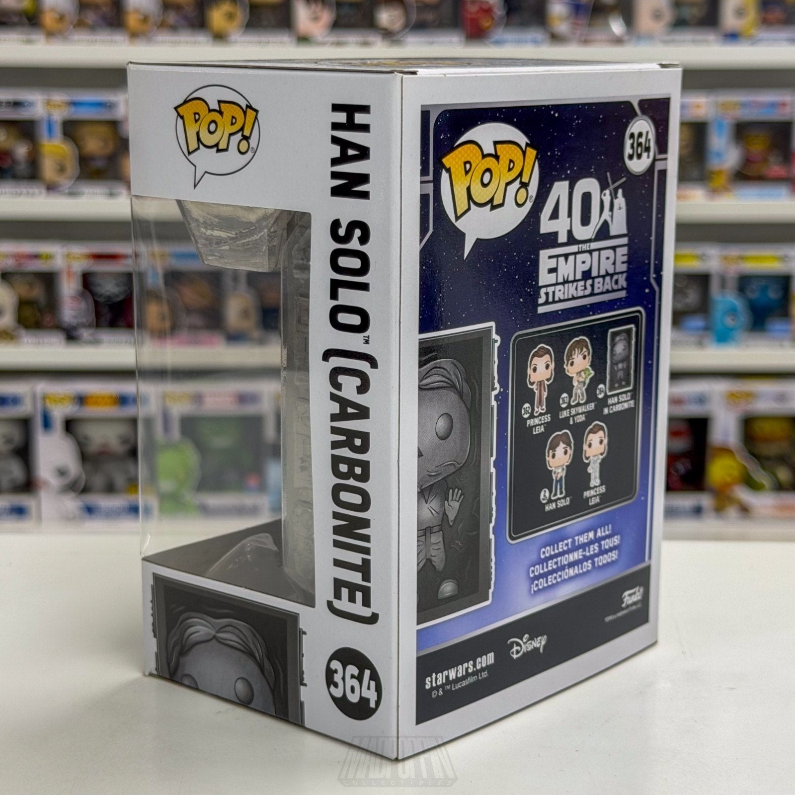 Funko Pop Star Wars Empire Strikes Back Han Solo Carbonite 364 Toy Vinyl Figure