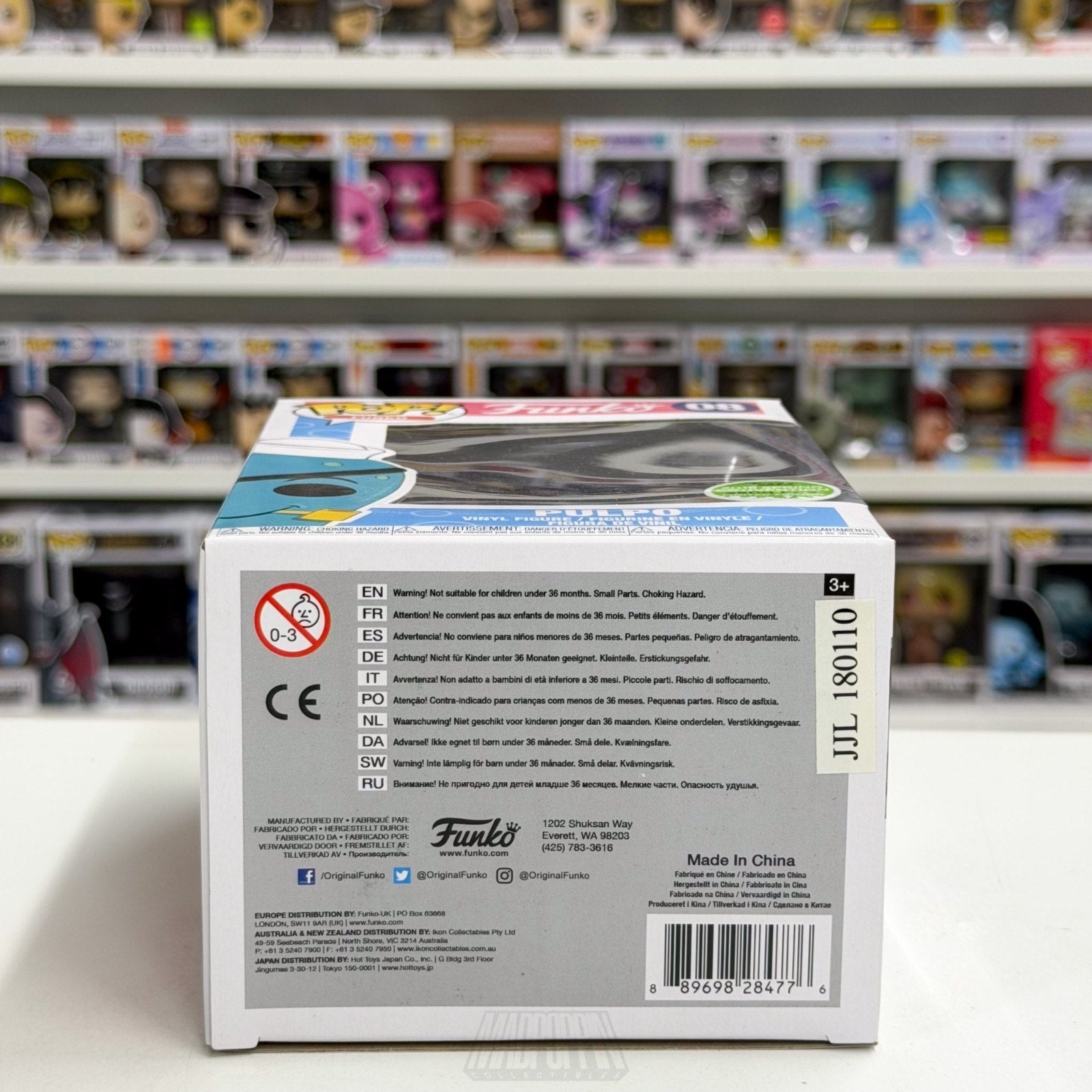 Funko Pop Spastik Fantastik Plastik Pulpo ECCC 2500 PCS 08 Squid Vinyl Figure