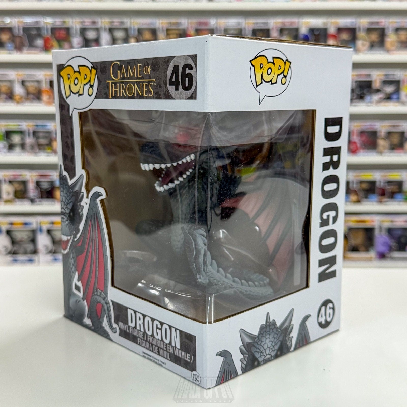Funko Pop TV HBO Game of Thrones Drogon Red Eyes 46 Dragon Vinyl 6" Figure