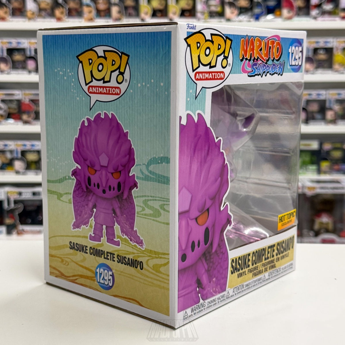 Funko Pop Anime Naruto Sasuke Complete Susano’o Hot Topic 1295 Vinyl 6" Figure