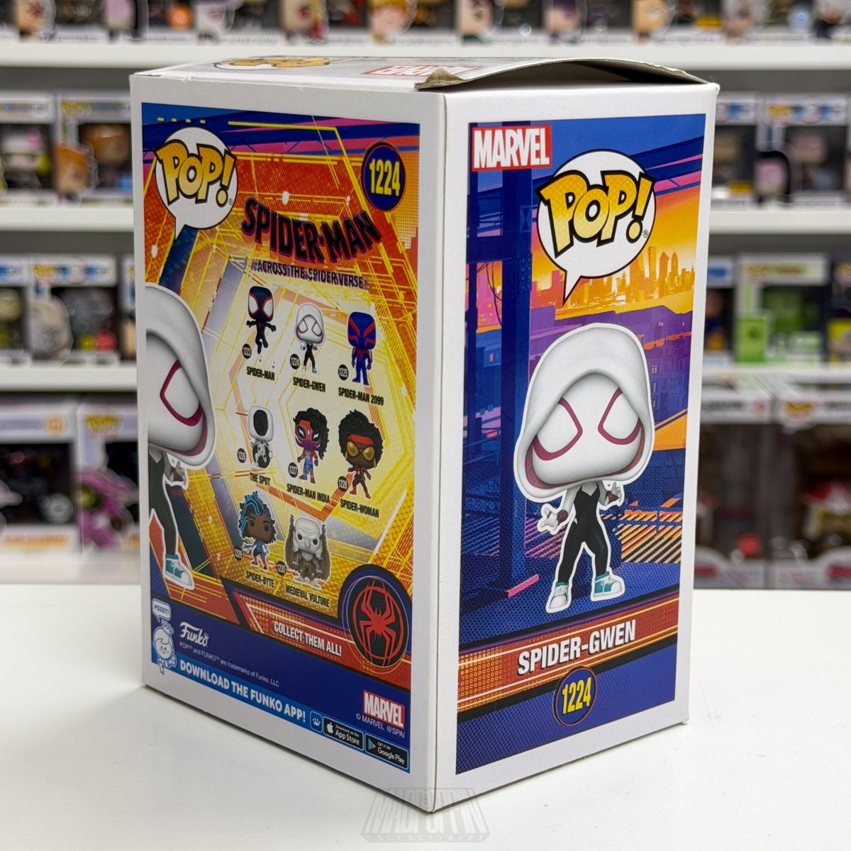 Funko Pop Marvel Across the Spider-Verse Spider-Gwen 1224 MCU Toy Vinyl Figure