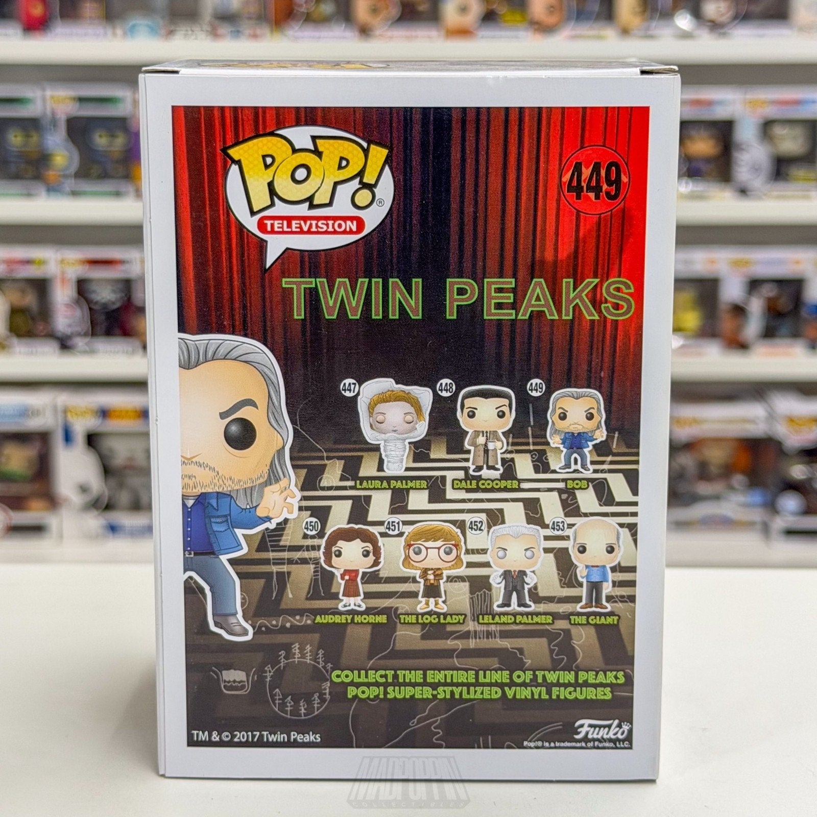 Funko Pop TV Twin Peaks Bob 449 Vaulted Feral Killer Denim Rare Toy Vinyl Figure