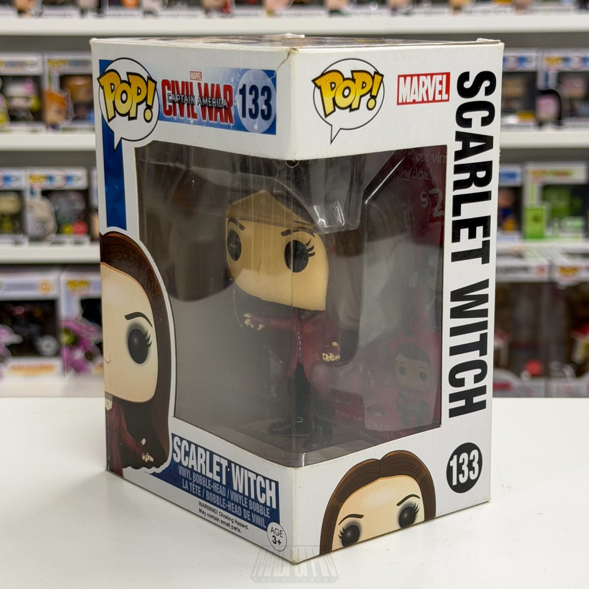 Funko Pop Marvel Captain American Civil War Scarlet Witch 133 Wanda Vinyl Figure