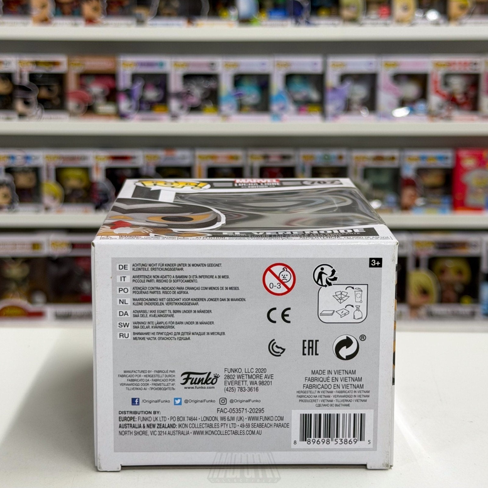 Funko Pop Marvel Lucha Libre El Venenoide 707 Venom Wrestling Toy Vinyl Figure