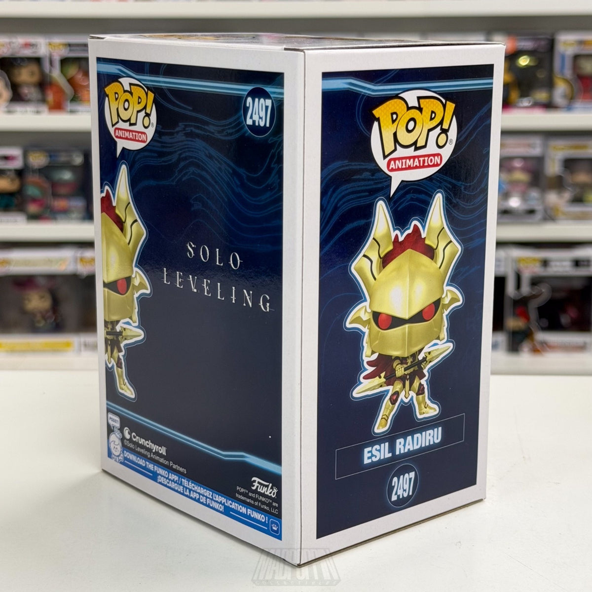 Funko Pop Anime Solo Leveling Esil Radiru NYCC 2497 Japan Manga Toy Vinyl Figure