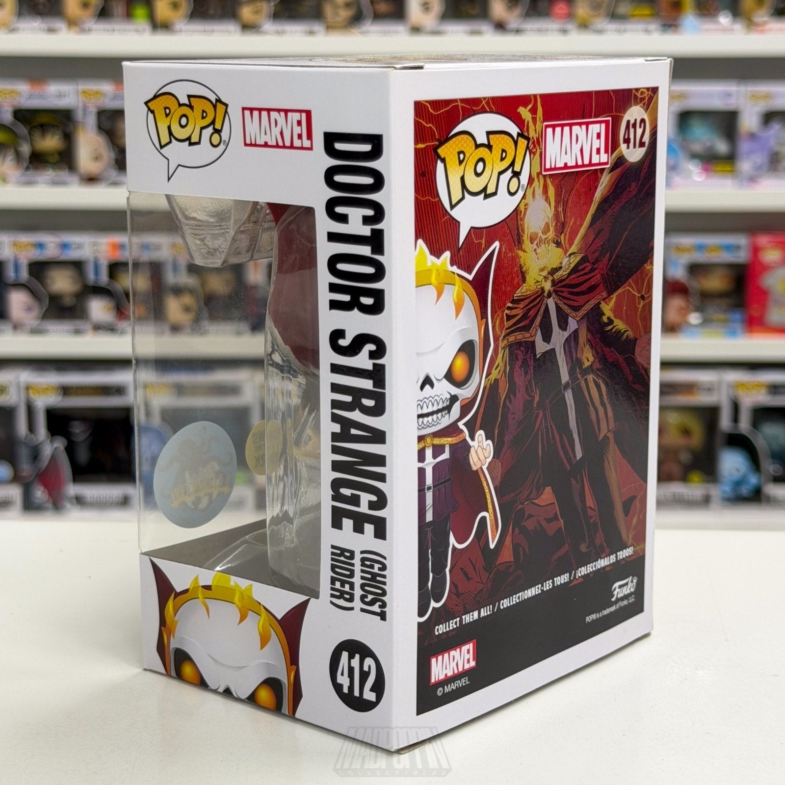 Funko Pop Marvel Doctor Strange Ghost Rider Glow LACC Comikaze 412 Vinyl Figure
